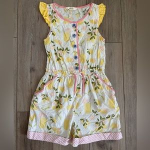 Matilda Jane Let’s Make Lemonade Romper size 12